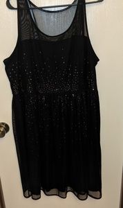 Lane Bryant sz20 Sequined Little Black Dress